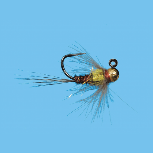 Solitude Tungsten Jig Yellow Spot Fly (12 Count)