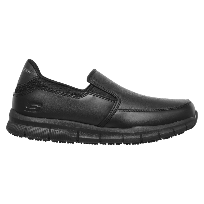 Skechers Shoes: Women's 77222 BLK Black Squad Slip Resistant Athletic Shoe