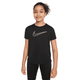 Nike Dri-FIT One Training T-Shirt - Girls' - Black / White.jpg