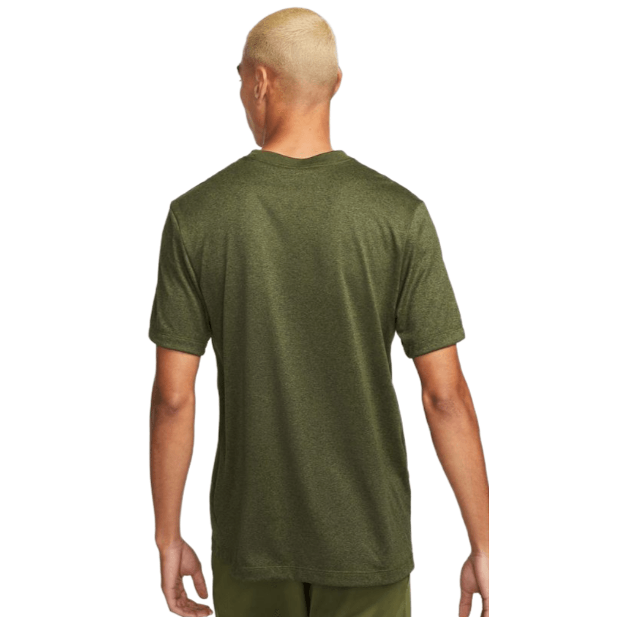 black and olive green nike shirt