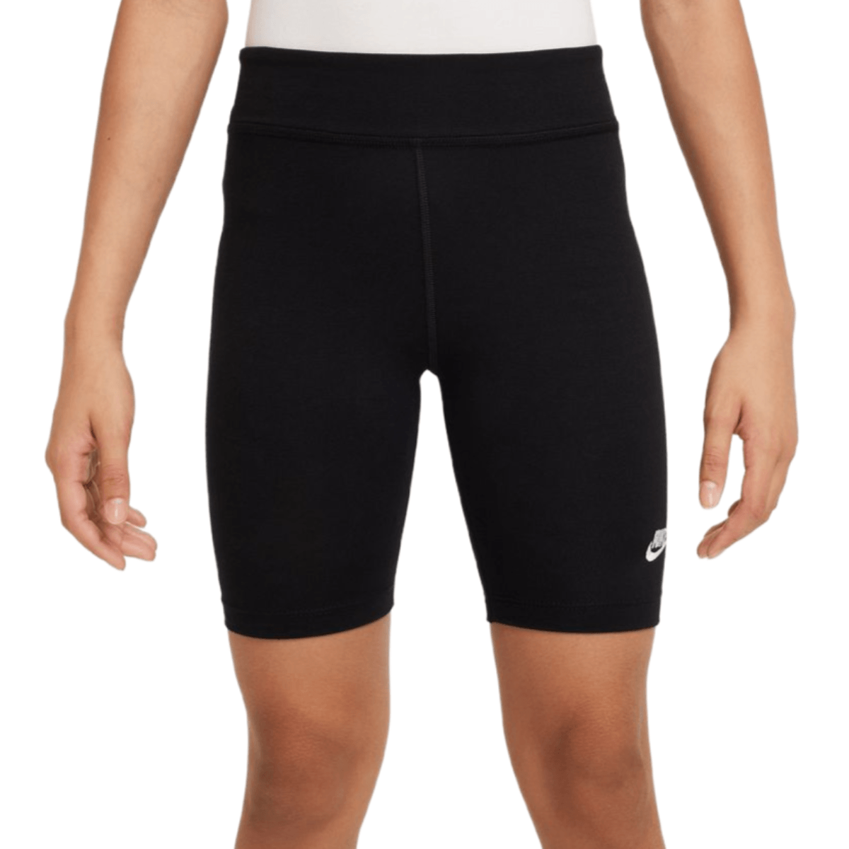 Nike Sportswear 7" Biker Short - Girls' - Black / White.jpg