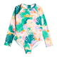Roxy Paradisiac Island Long Sleeve One-Piece Swimsuit - Girls' - Mint Tropical Trails.jpg