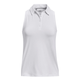 Under Armour Playoff Sleeveless Polo - Women's - WHITE/HALO GRAY/METALLIC SILVER.jpg
