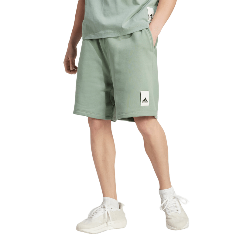 Adidas originals fleece hot sale shorts mens