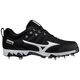 Mizuno 9-Spike Ambition 2 Low Metal Baseball Cleat - Men's - Black / White.jpg