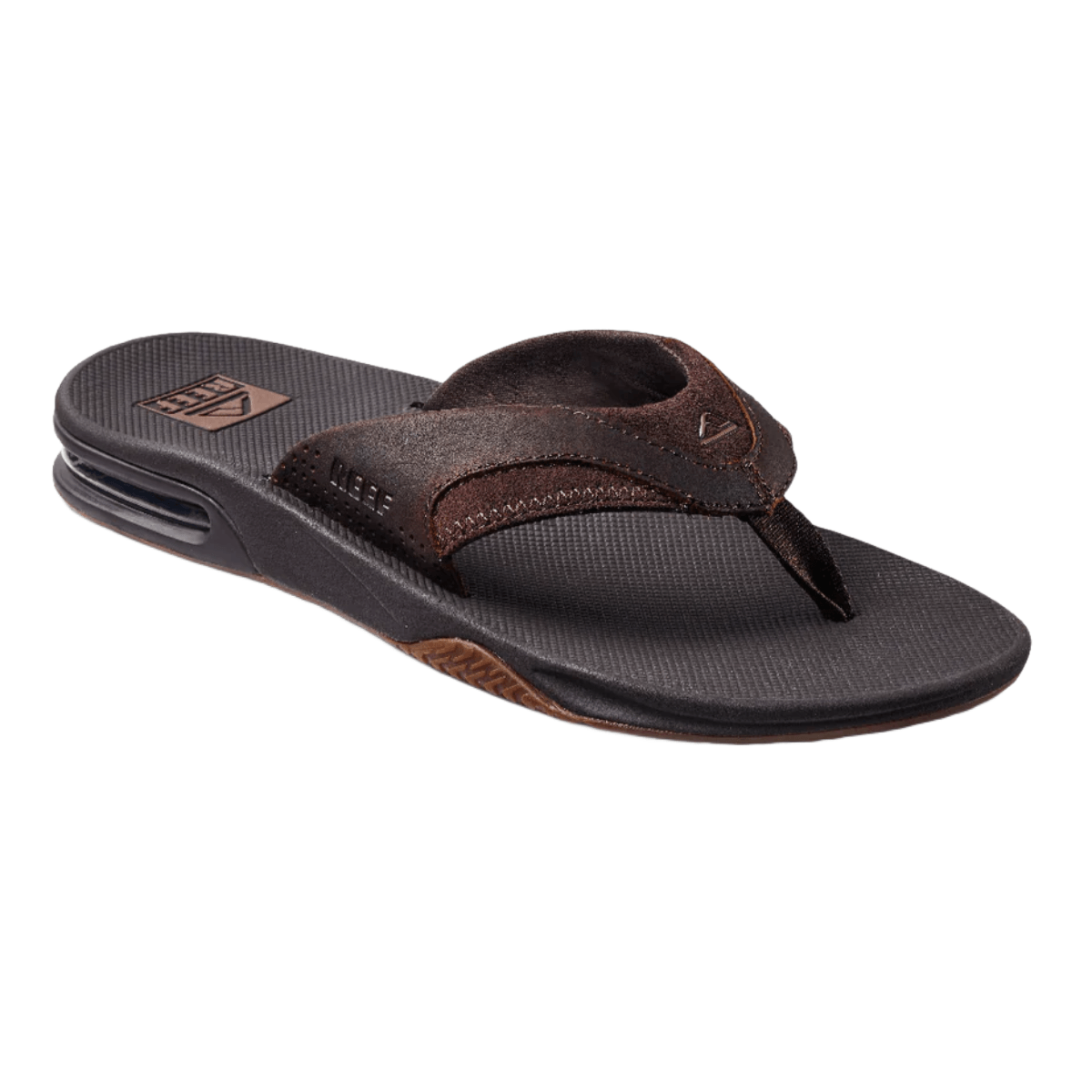 REEF Fanning Leather Strap Sandal - Men's - Bobwards.com