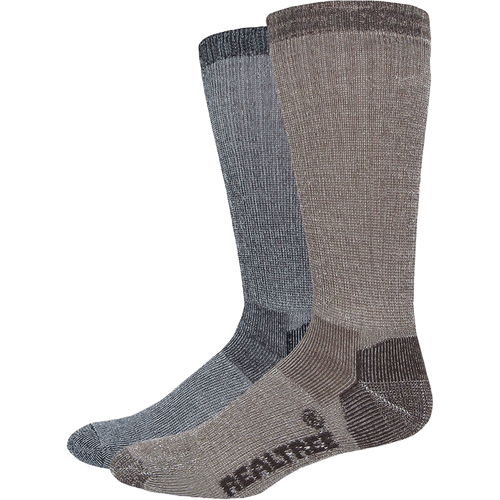 Realtree Merino Wool Mid Calf Boot Sock - Men's (2 Pack)