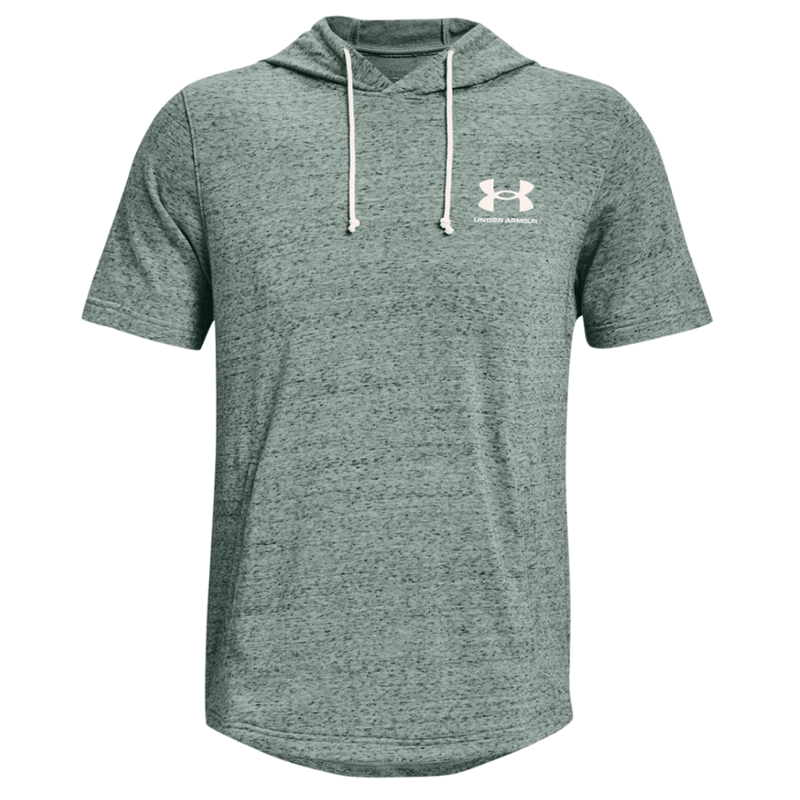 Under armour terry discount short sleeve hoodie