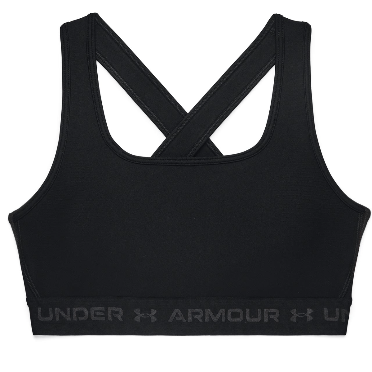 Under Armour Women's Mid Crossback Heather Sports Bra, Apparel