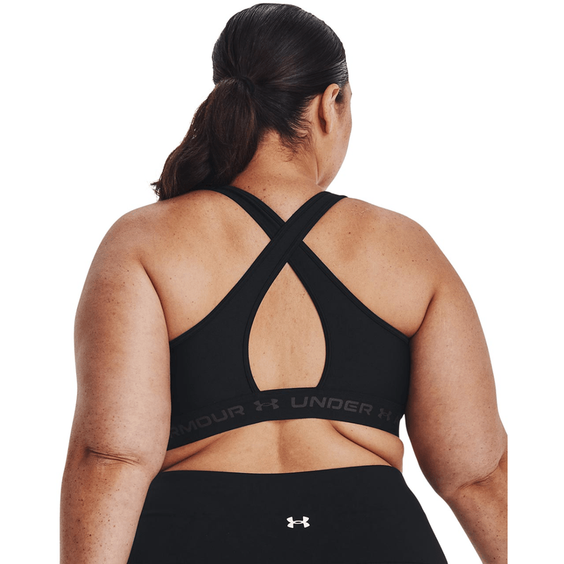 Bras Under Armour W Crossback Mid Bra Black/ Jet Gray