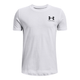 Under Armour Sportstyle Left Chest Shirt - Boys' - White / Black.jpg
