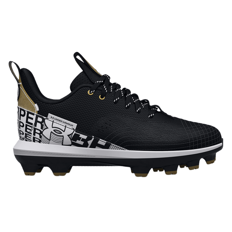 Under Armour Men's Black Bryce Harper 5 Metal Baseball Cleats Sze 6,5M NEW