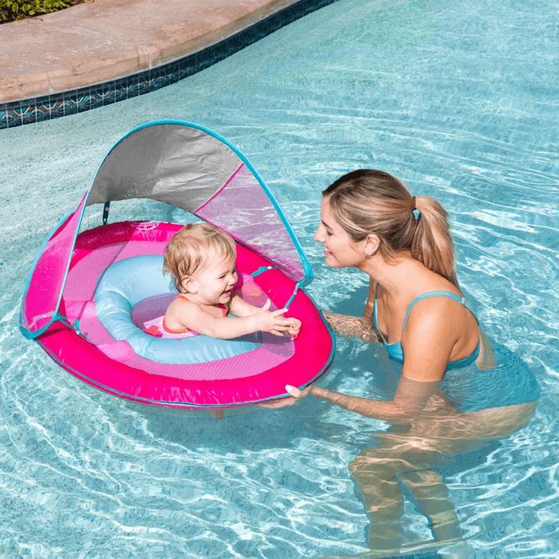 Baby raft with sales canopy