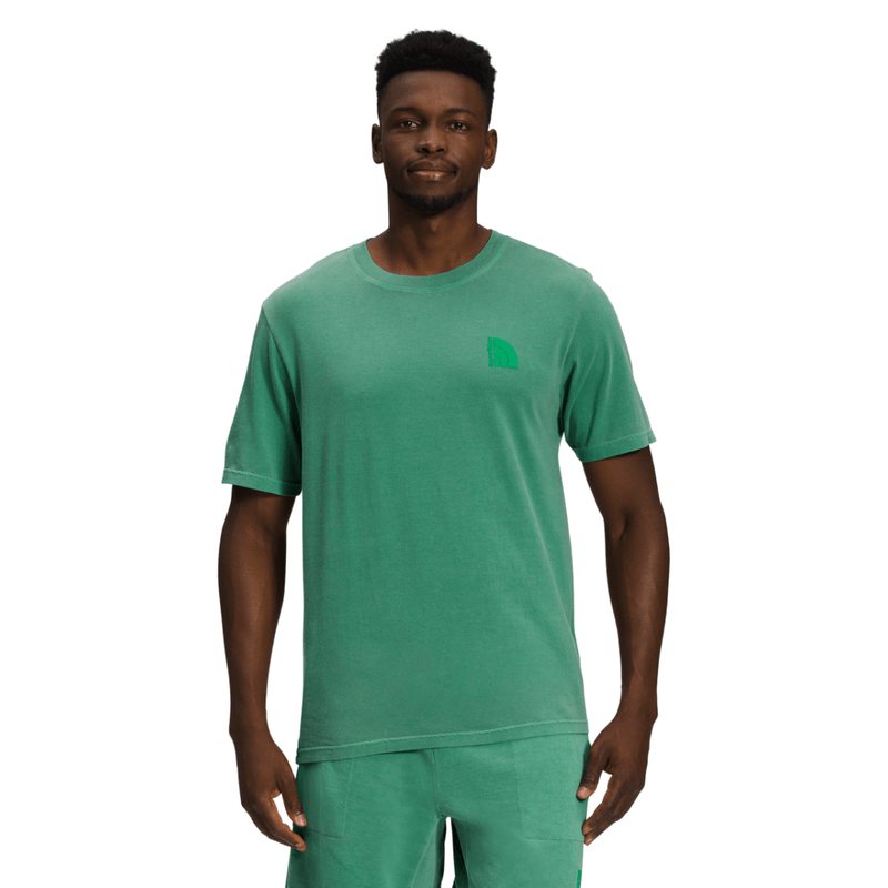 The North Face Men's Short Sleeve Garment Dye Tee, Medium, Deep Grass Green