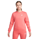 Nike Sportswear Club Fleece Crew-Neck Sweatshirt - Women's - Sea Coral / White.jpg