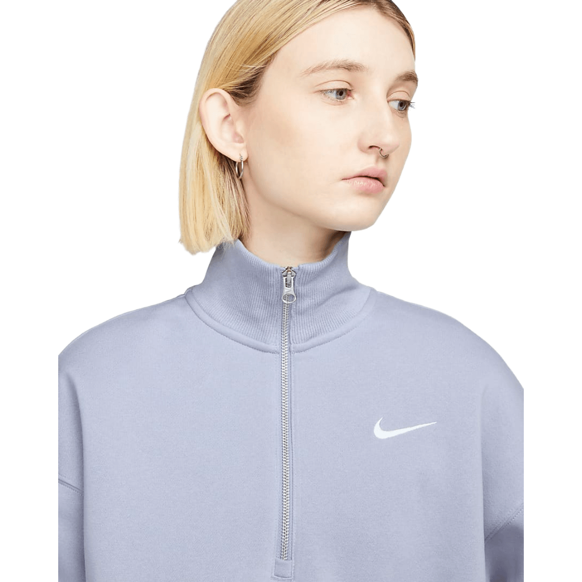 Nike Sportswear Phoenix Fleece Oversized Half-Zip Crop Sweatshirt - Women's  
