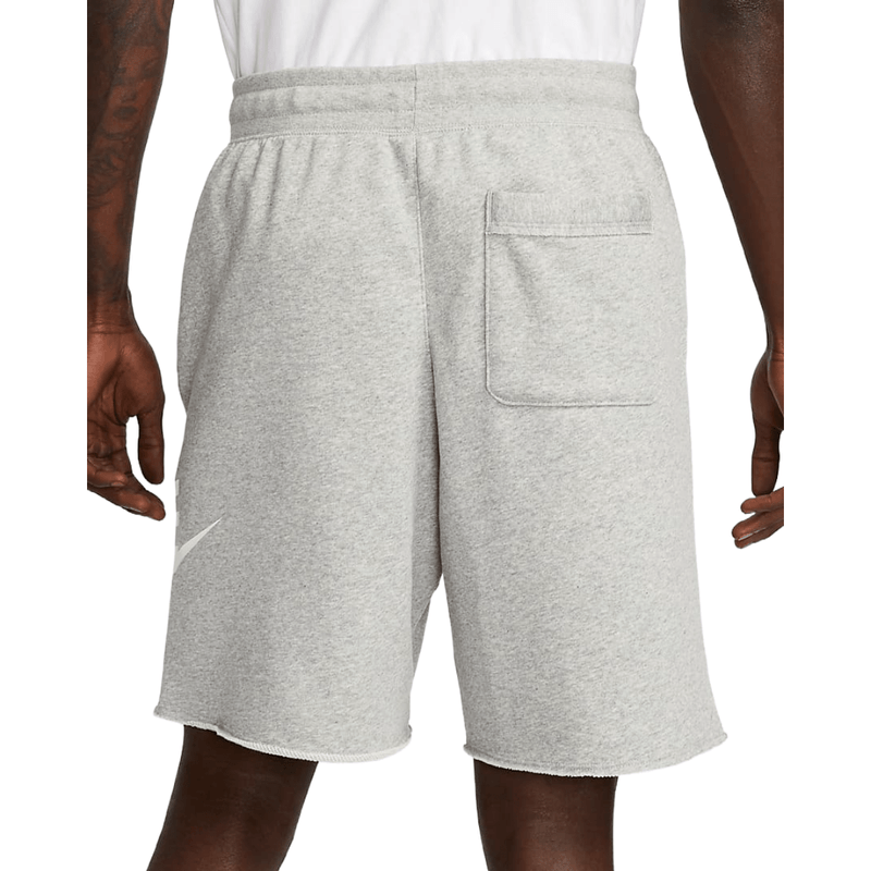 Nike-Club-Alumni-French-Terry-Short---Men-s---Dark-Grey-Heather---White---White