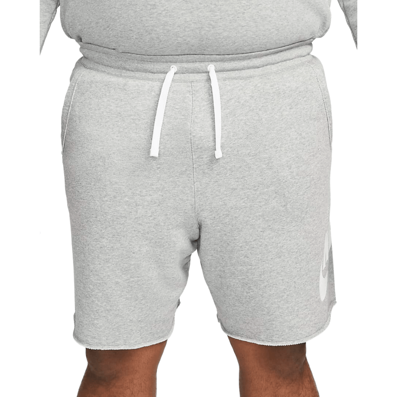 Nike-Club-Alumni-French-Terry-Short---Men-s---Dark-Grey-Heather---White---White