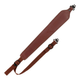 Allen Deer Head Padded Leather Rifle Sling with Swivels - Brown.jpg