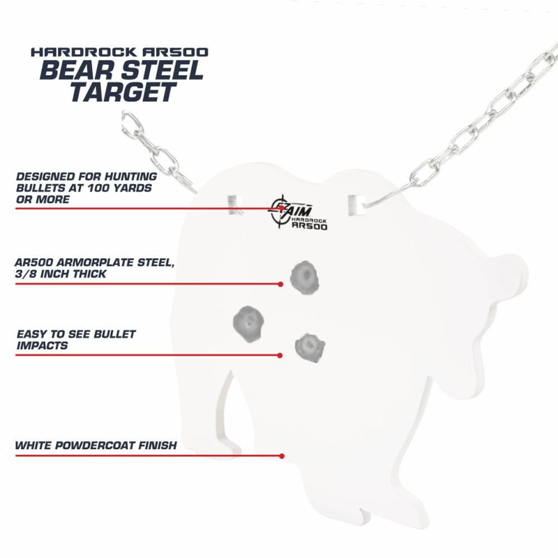 Allen EZ Aim AR500 Steel Bear Silhouette Shooting Target - Bobwards.com