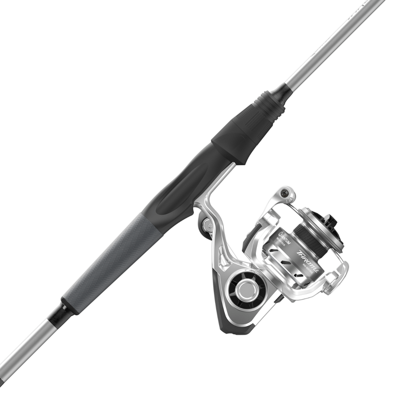 Quantum Throttle Spinning Reel and Fishing Rod Combo
