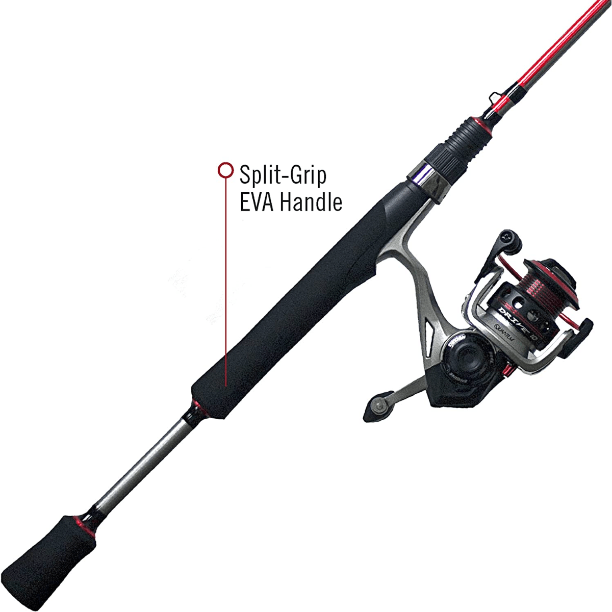 Abu Garcia Black Max Spinning Reel and Fishing Rod Combo, Size: 6'6 inch Large, 1 Piece