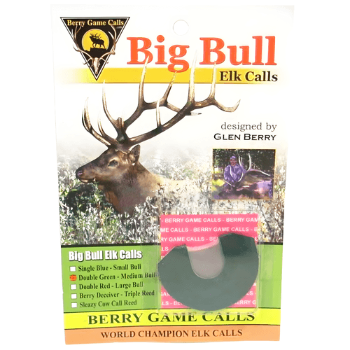 Berry Game Calls Double Green Medium Bull Elk Reed