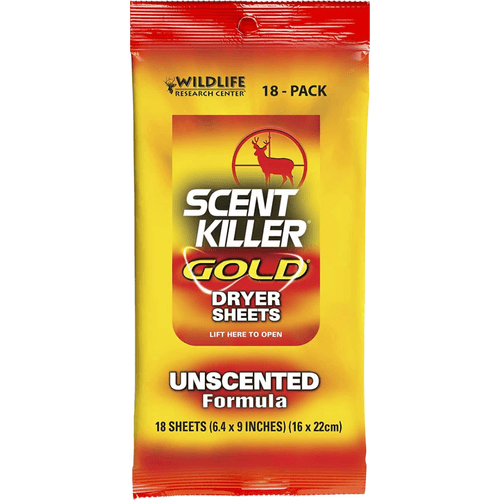 Wildlife Research Center Scent Killer Gold Dryer Sheet (18 Pack)