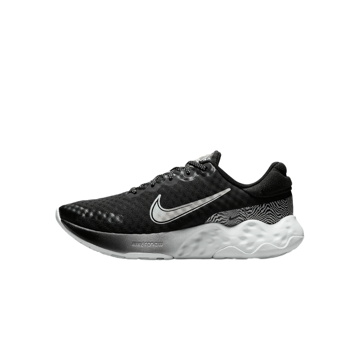 SIZE 8 MEN'S NIKE RENEW RIDE 2 deals BLACK / WHITE