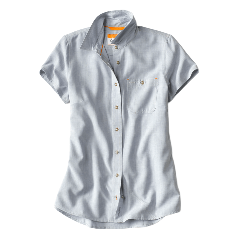 Orvis Women's Tech Chambray Short Sleeve Workshirt - AvidMax