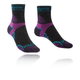 Bridgedale Lightweight T2 Merino Sport 3/4 Crew Sock - Women's - CHARCOAL/PURPLE.jpg