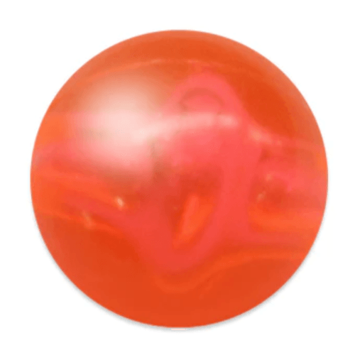 Mack's Lure 6mm Smile Blade Round Bead - Flo Orange