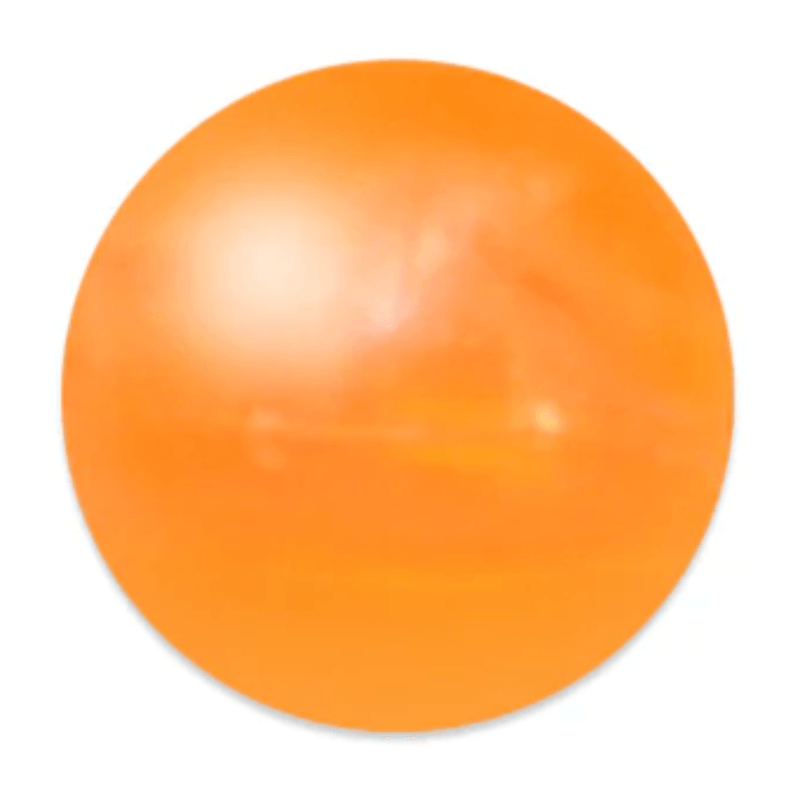 Mack's Lure 6mm Smile Blade Round Bead Flo Fire Orange