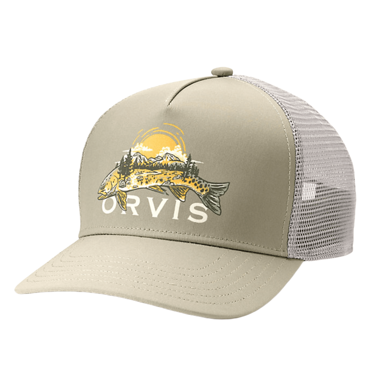 Orvis Trout Landscape Trucker Hat - Men's - Bobwards.com