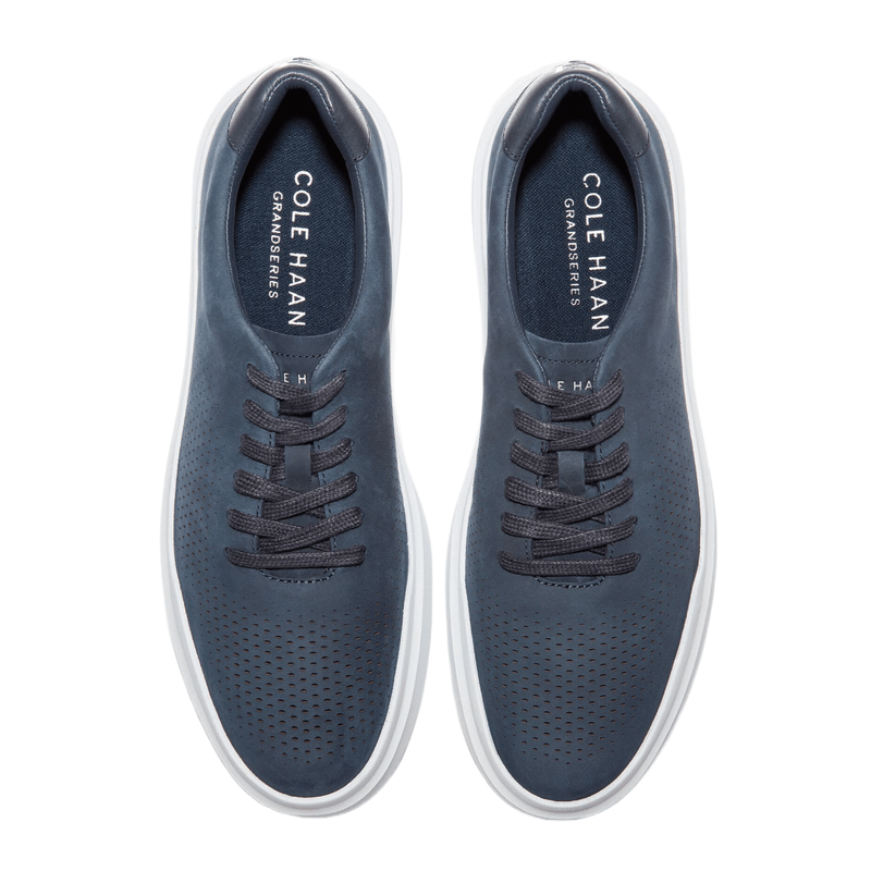 Cole Haan Grandpro Rally Laser Cut Shoe - Men's - Navy Ink Nubuck.jpg