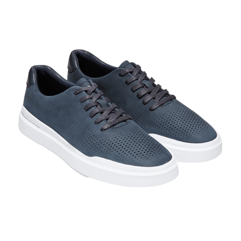 Cole Haan Grandpro Rally Laser Cut Shoe - Men's - Navy Ink Nubuck.jpg