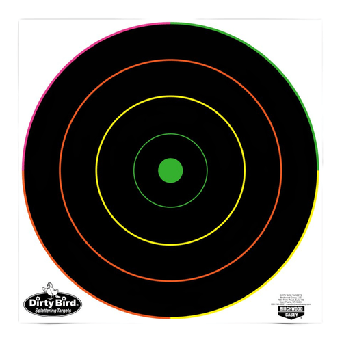 Birchwood Casey Dirty Bird 12" Multi-Color Bull's-Eye 10 Target