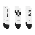 Nike Elite Basketball Crew Sock (3 Pack)  - Youth - White / Black.jpg