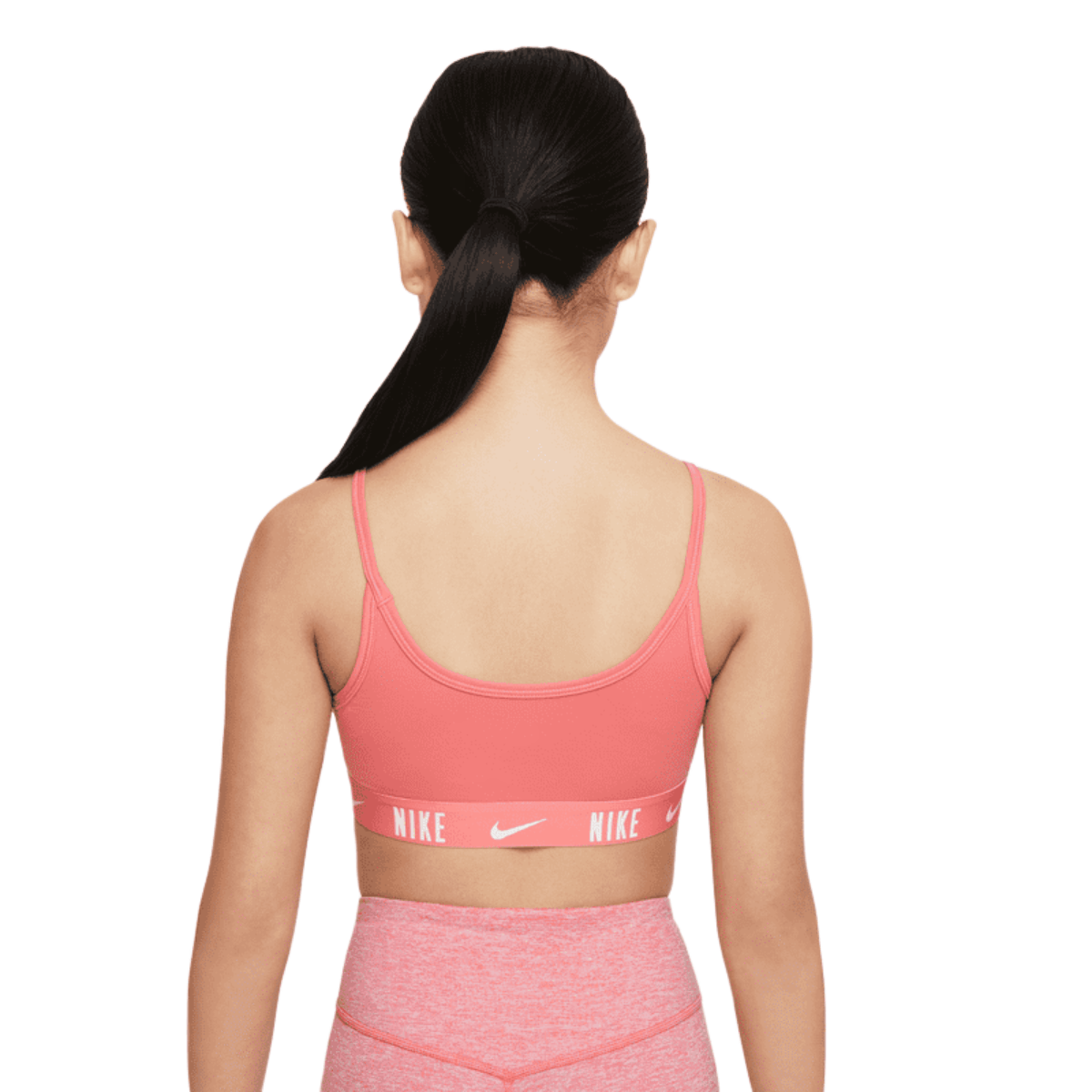  Nike Trophy Girls Bra Plus Size (S+, Pink Salt/White
