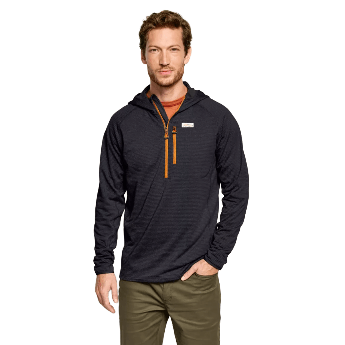 Orvis Horseshoe Hills 1/4 Zip Hoodie - Men's Bluestone L