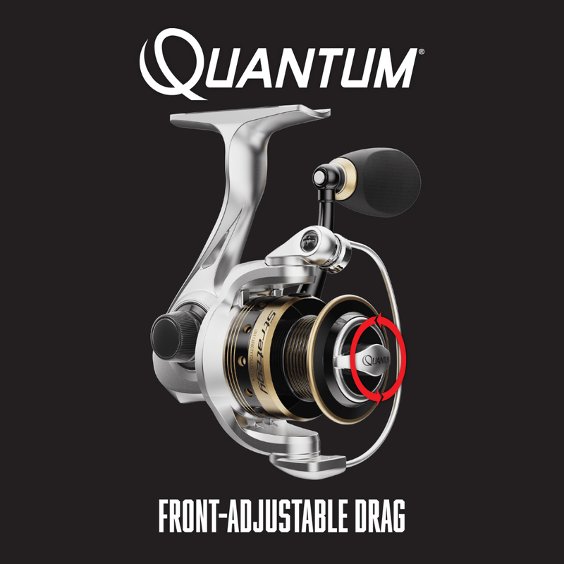 NEW Quantum Strategy 3000 Spinning Reel - Black/Gold Wgt:10oz *NEW IN  PACKAGING*