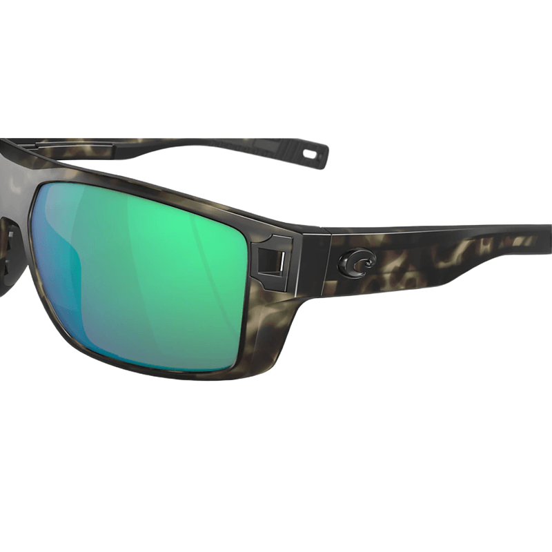 Costa Diego - Green Mirror 580G / Matte Black Sunglasses