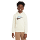 Nike Sportswear Club Fleece Pullover Hoodie - Boys' - Coconut Milk / Cacao Wow / Ocean Bliss.jpg