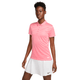 Nike Dri-fit Victory Striped Golf Polo - Women's - Sea Coral / White.jpg