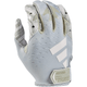 adidas AdiZero 13 Receiver Glove - Men's - Grey / White.jpg