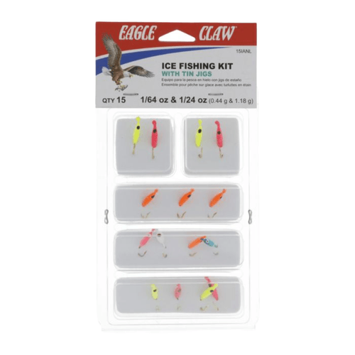 Eagle Claw 15 Piece Ice Jig Assortment