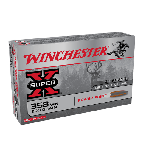 Winchester Super-X 358 Winchester 200 Grain SP Ammunition 20 Rounds
