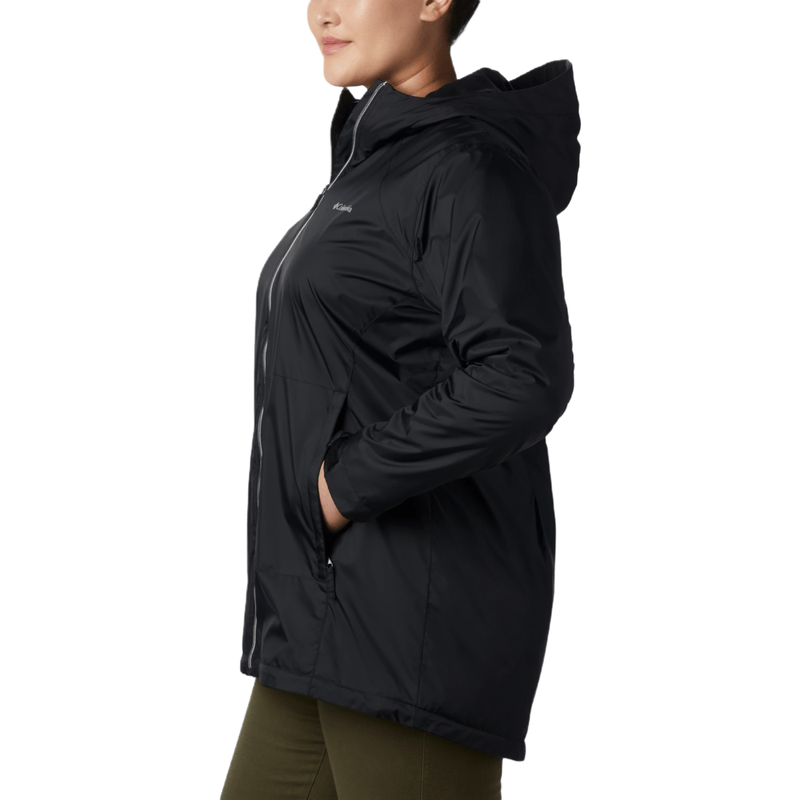 Columbia Switchback Lined Long Rain Jacket Plus Size Women's