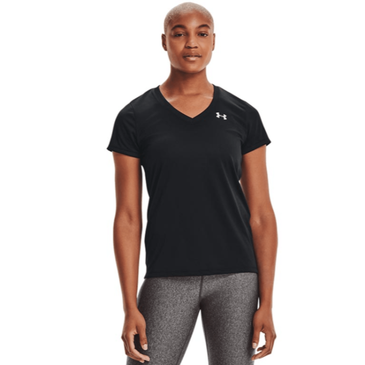 T-Shirt Under Armour Tech Solid pour Femme - Noir - Multisport