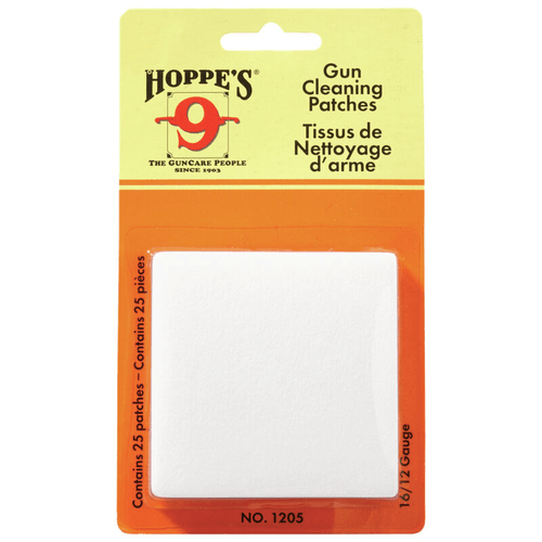 Hoppe's 16/12 GA Gun Cleaning Patches (25)